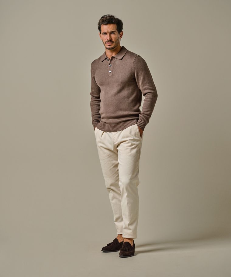 profuomo Bruine heavy polo