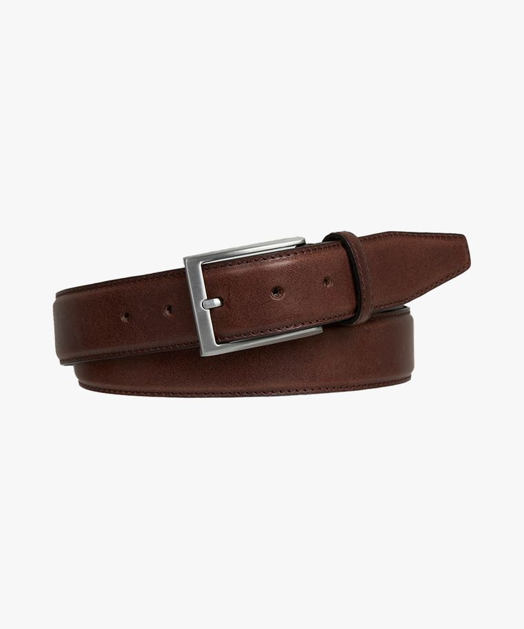 profuomo Bruine lederen riem