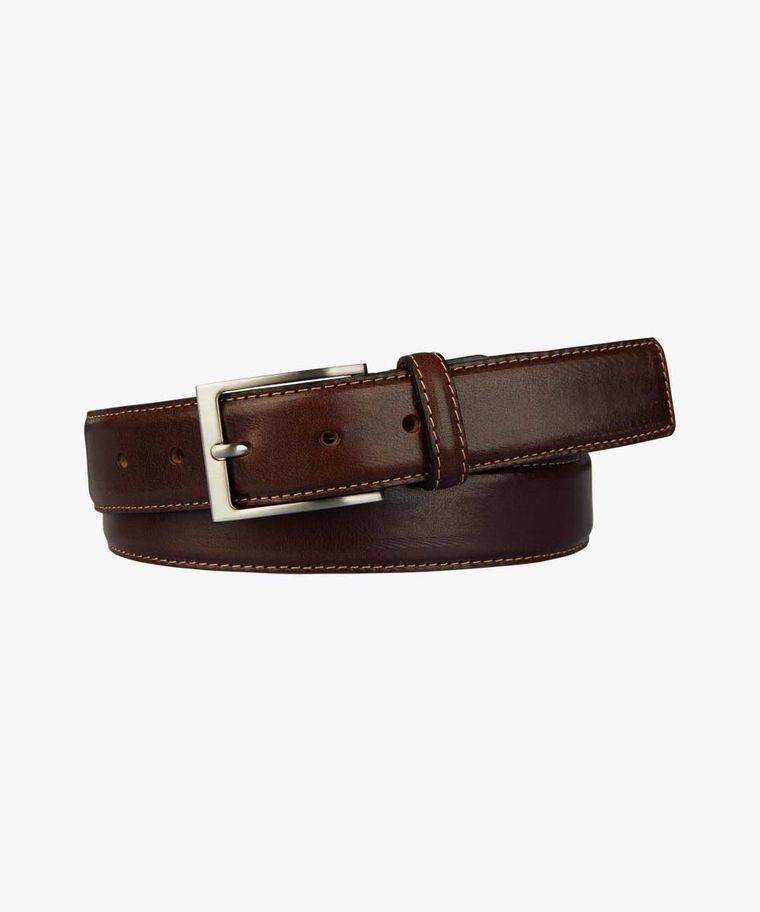 profuomo Bruine lederen riem