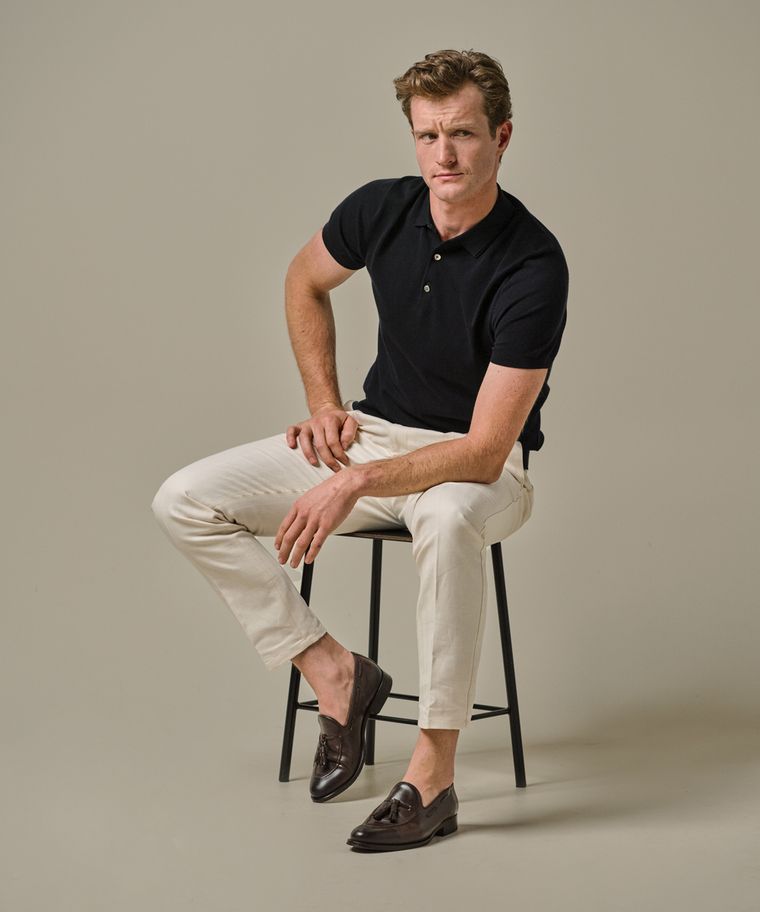 profuomo Bruine leren loafers