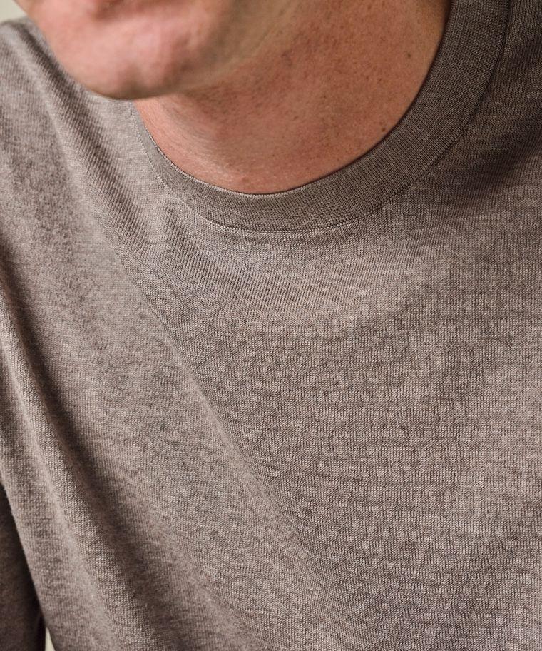 Profuomo Bruine Luxury Basic Crewneck