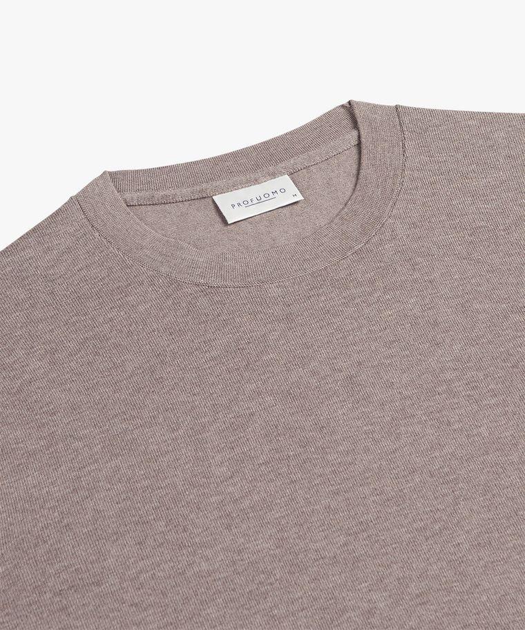 Profuomo Bruine Luxury Basic Crewneck