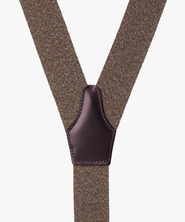 Profuomo Bruine Melange Bretels