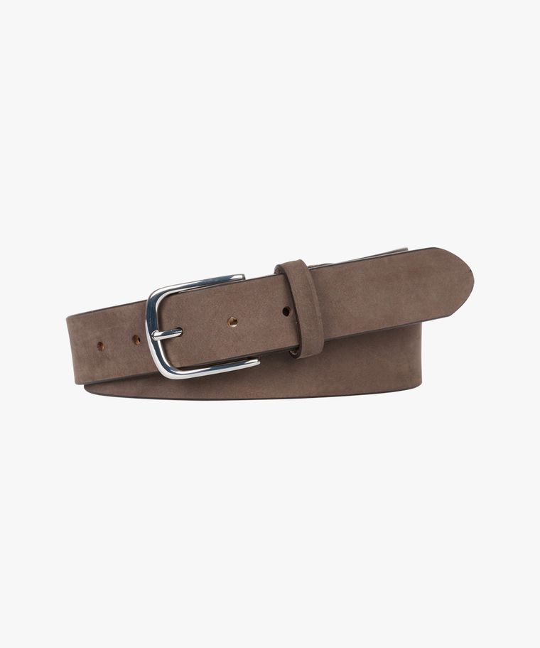 profuomo Bruine nubuck leren riem