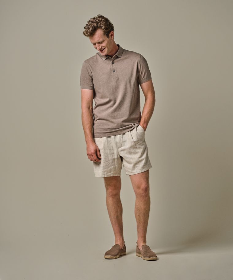 profuomo Bruine stretch pique polo