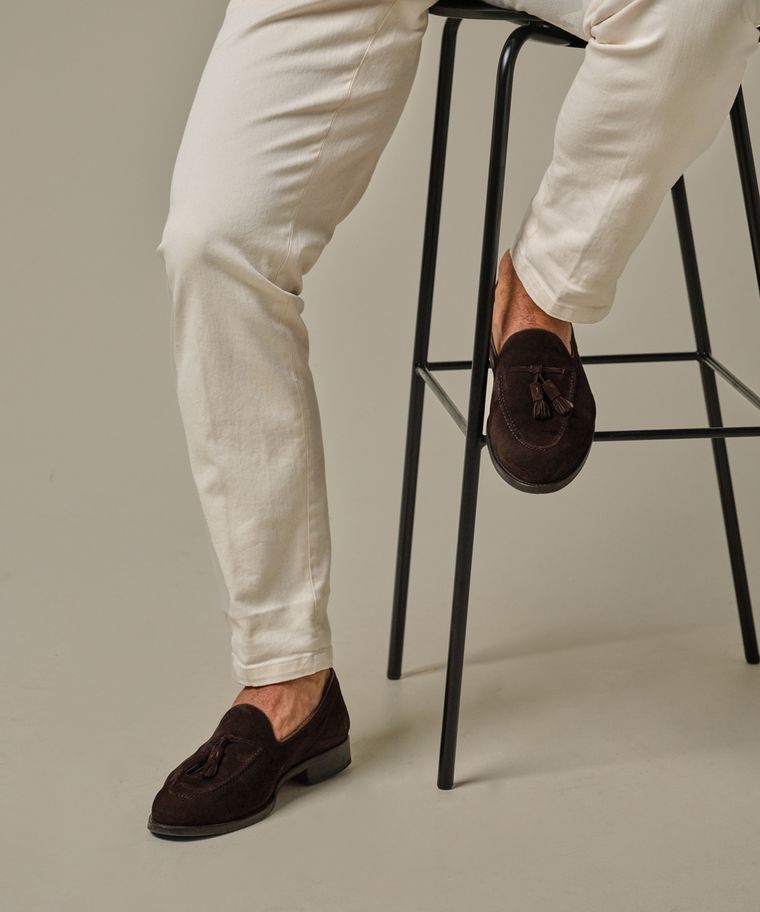 Profuomo Bruine Suède Loafers