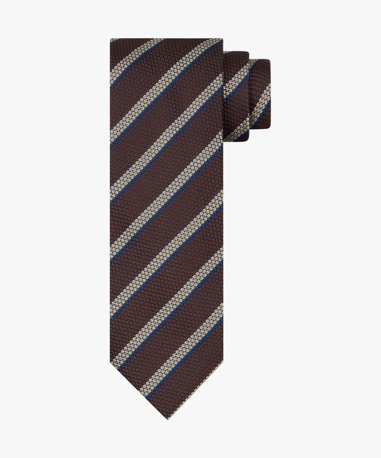 profuomo Bruine zijden das