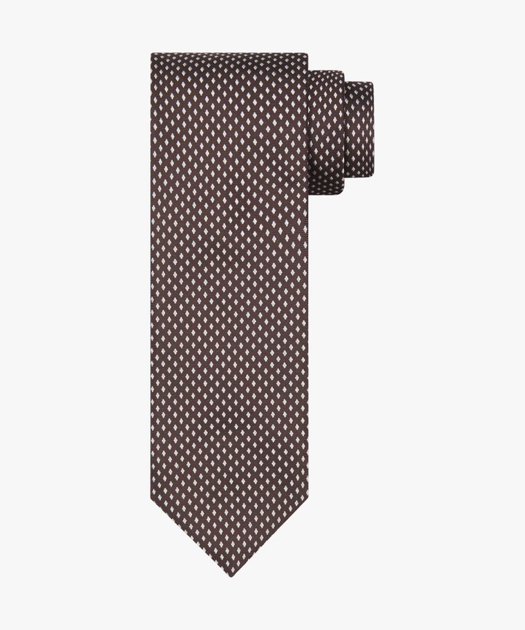 profuomo Bruine zijden das