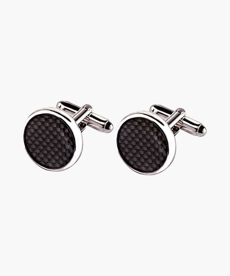 profuomo Carbon look manchetknopen