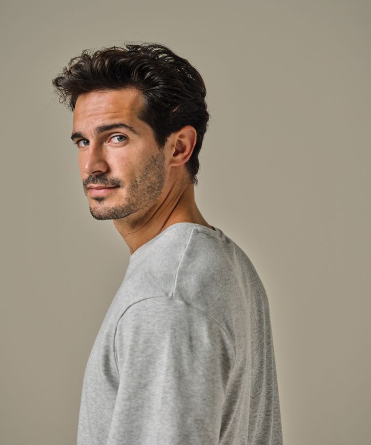 Profuomo Grijs Loose Fit T-shirt