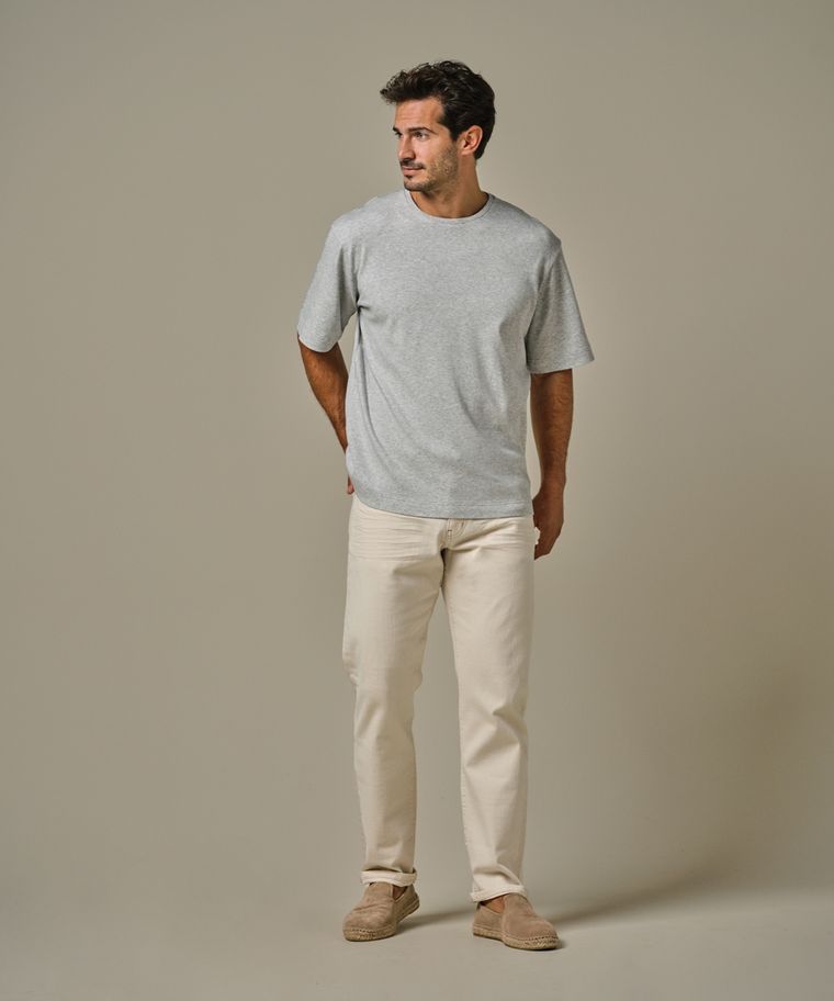 profuomo Grijs loose fit t-shirt