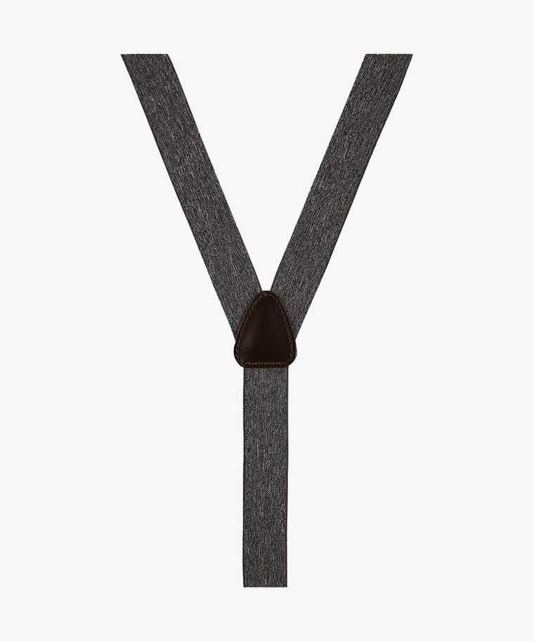 Profuomo Grijs Melange Bretels