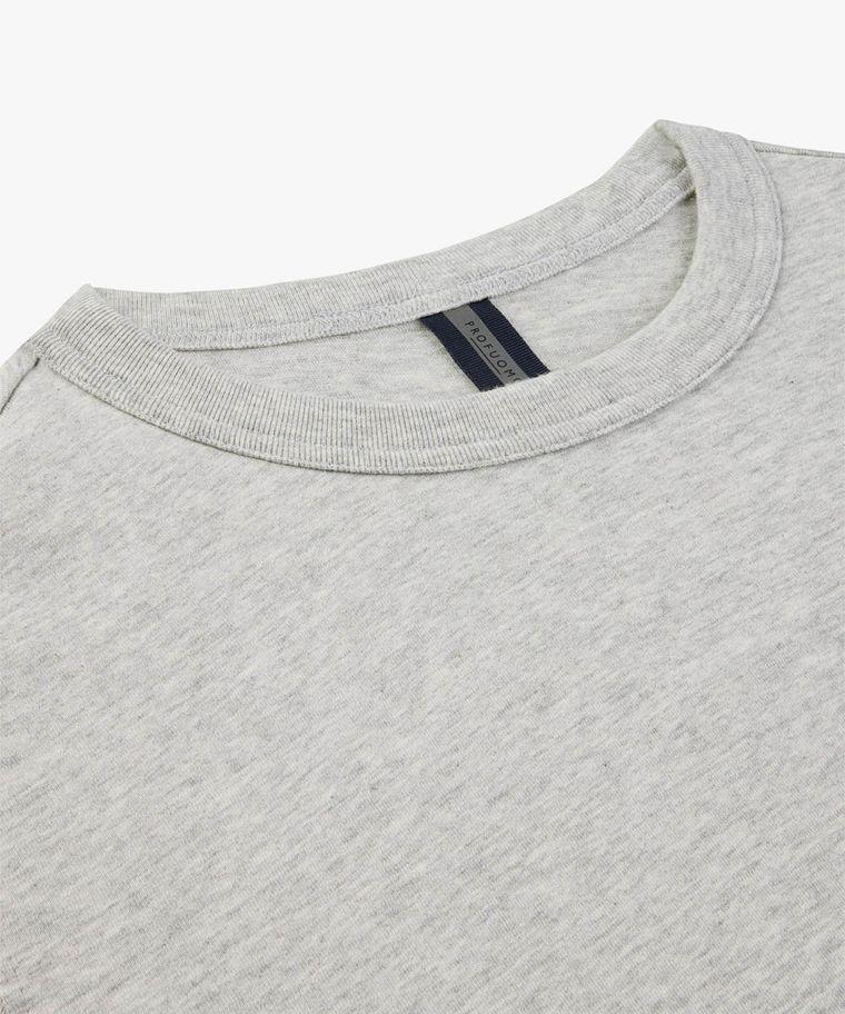 Profuomo Grijs Melange Longsleeve T-shirt