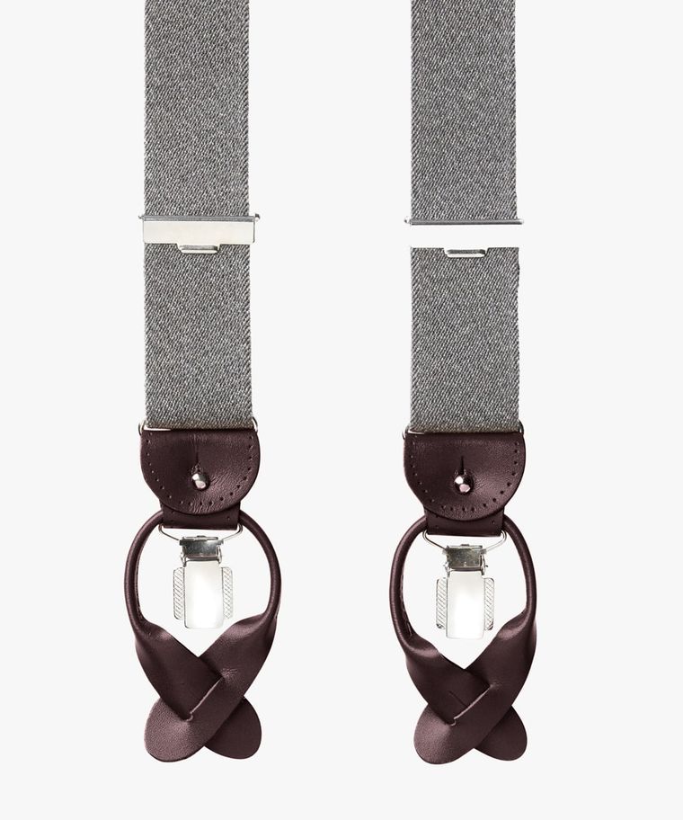 profuomo Grijze bretels