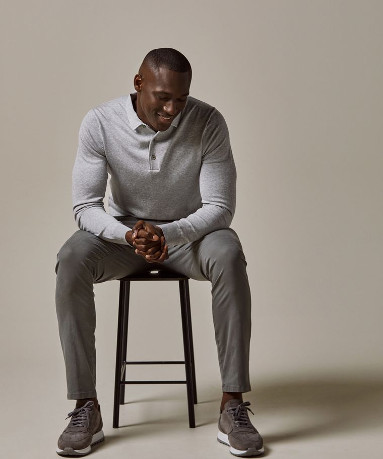 profuomo Grijze luxury basic one piece polo