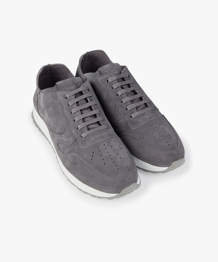 Profuomo Grijze Suède Runner