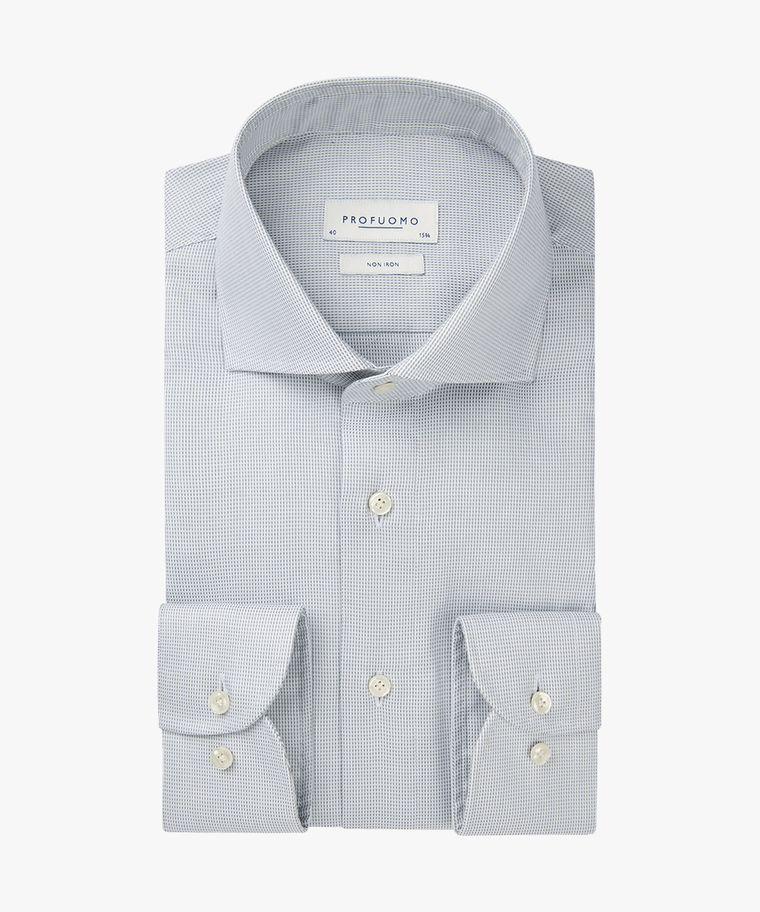 profuomo Groen dobby overhemd