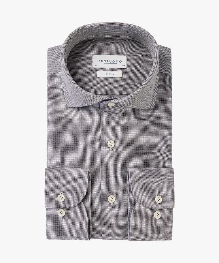 profuomo Groen knitted overhemd