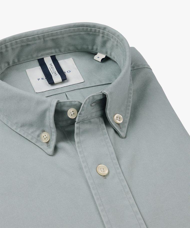 Profuomo Groen Relaxed Fit Overhemd