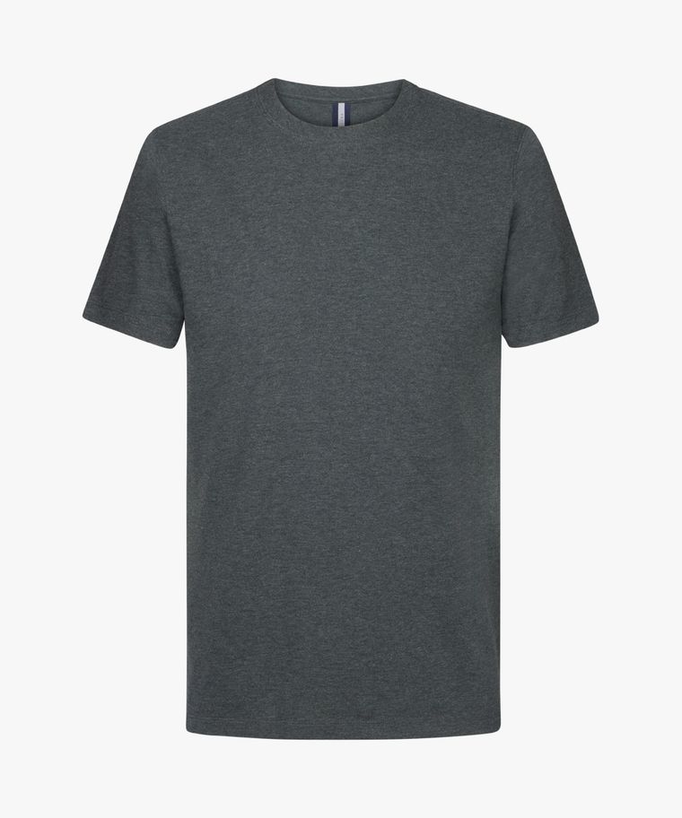 profuomo Groen stretch pique t-shirt