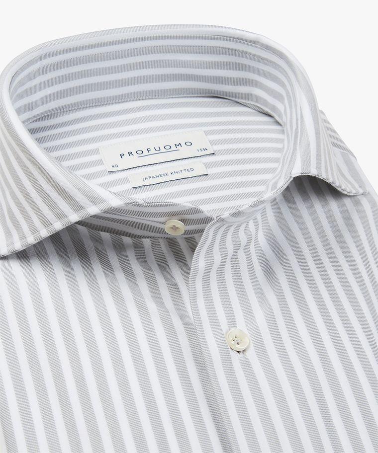 Profuomo Groene Japanese Knitted Overhemd