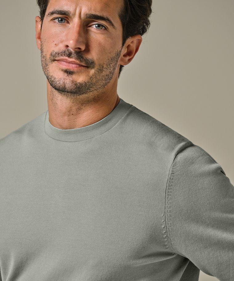 Profuomo Groene Luxury Basic Crewneck