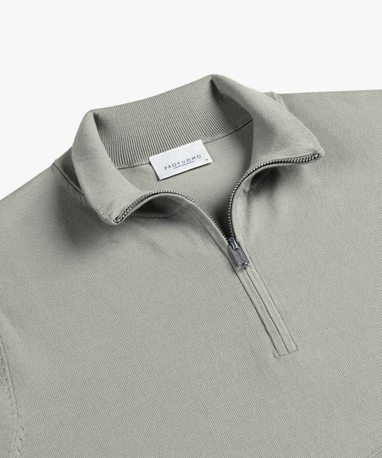 Profuomo Groene Luxury Basic Half Zip