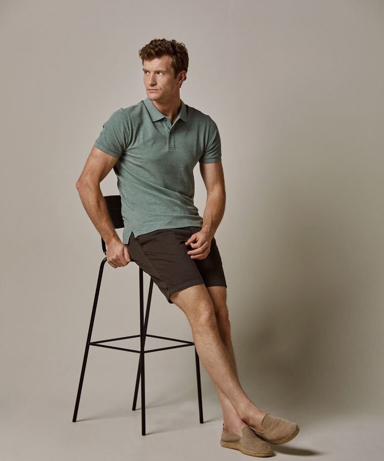 profuomo Groene pique polo