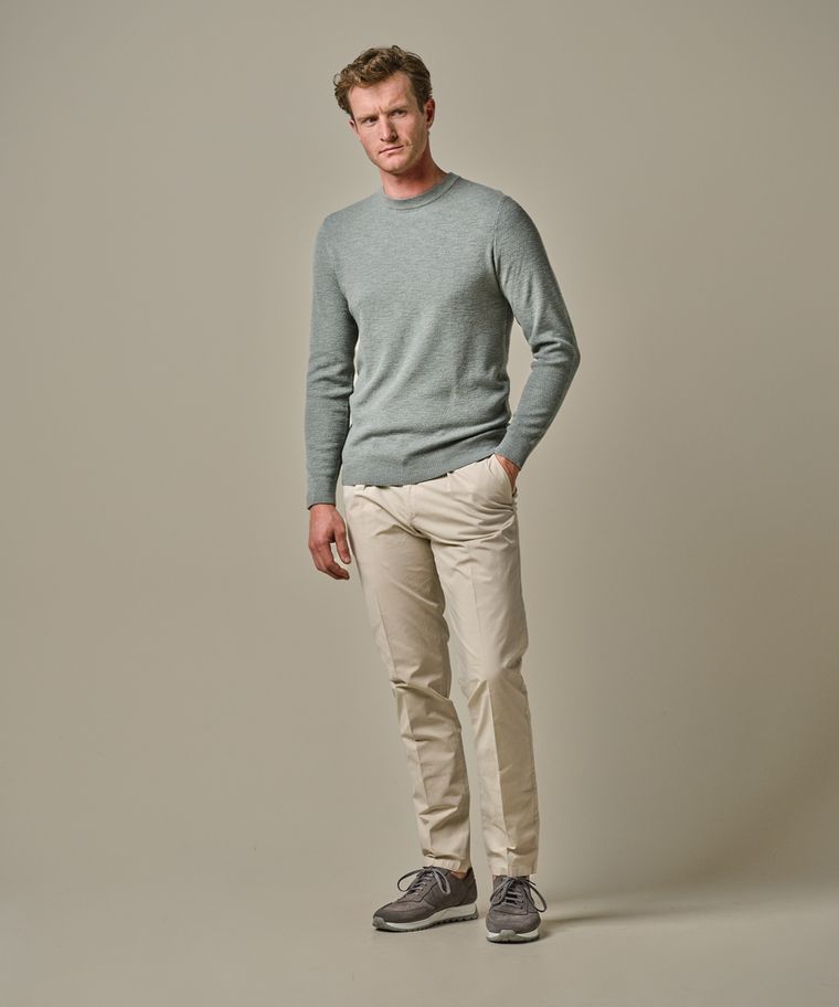 profuomo Groene structuur crewneck