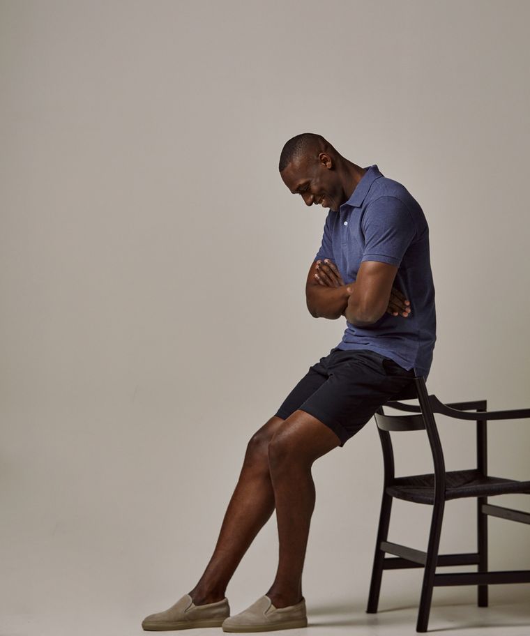 profuomo Indigo pique polo