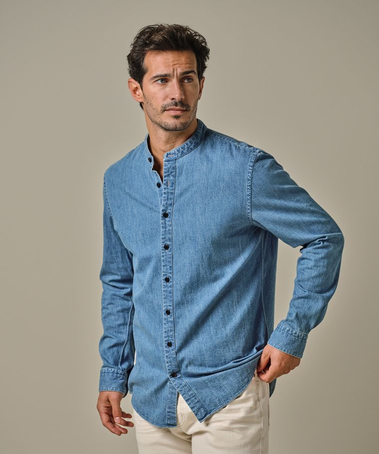 Profuomo Japanese Denim Standing Collar