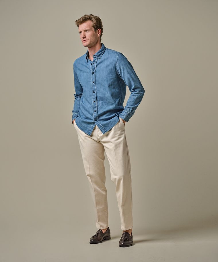 profuomo Japanese indigo overhemd