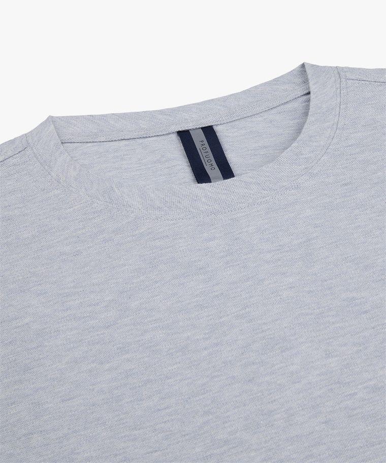 Profuomo Lichtblauw Stretch Pique T-shirt