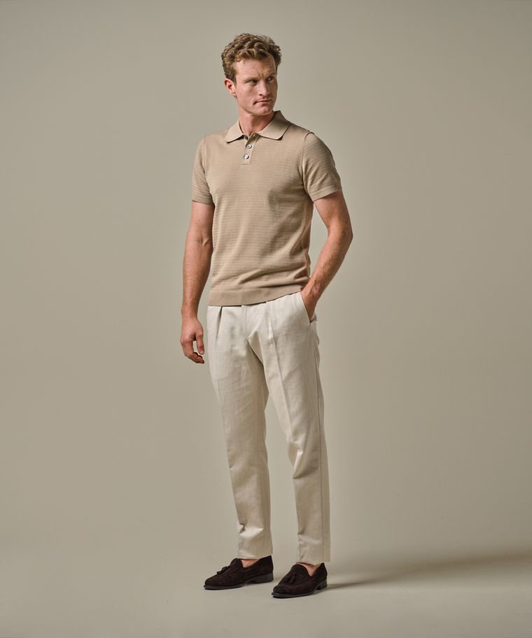 profuomo Mesh katoen polo