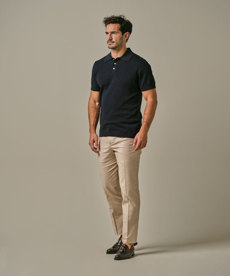 profuomo Mesh katoen polo