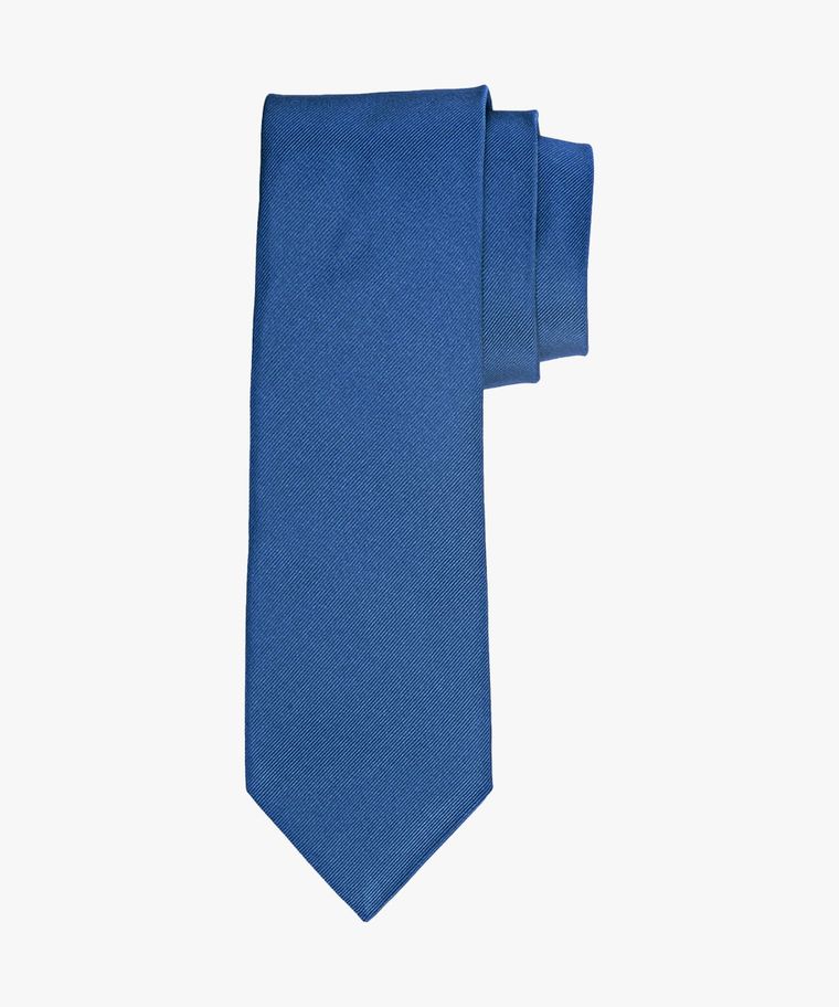 profuomo Mid blauw zijden das