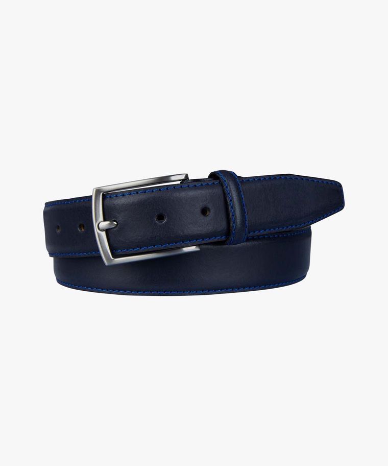 profuomo Navy contrast stiksel riem