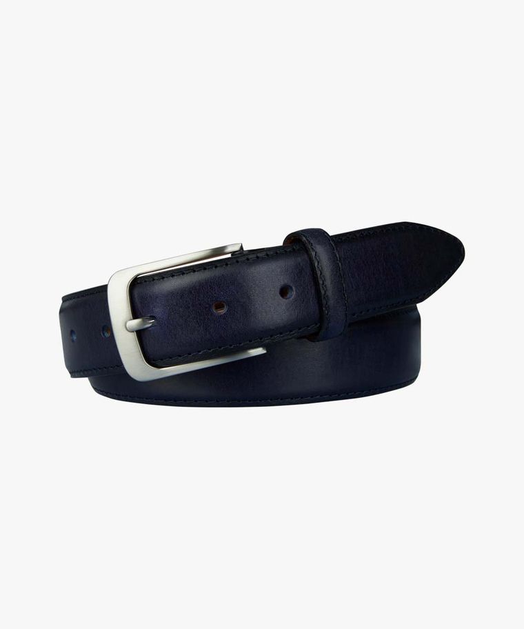 profuomo Navy hand gepoetste riem