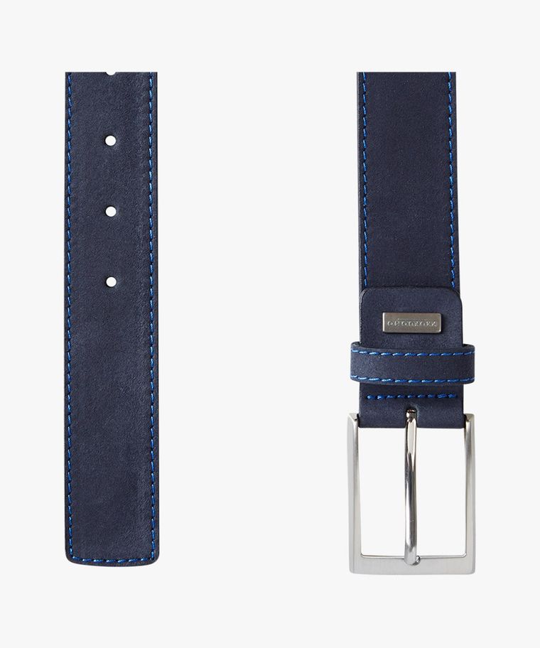Profuomo Navy Lederen Riem