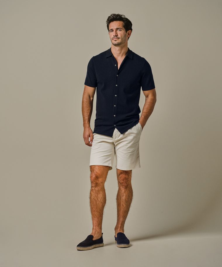 profuomo Navy luxury basic polo
