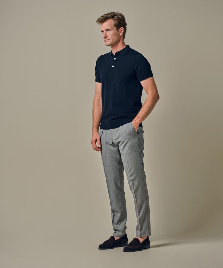 profuomo Navy luxury basic polo