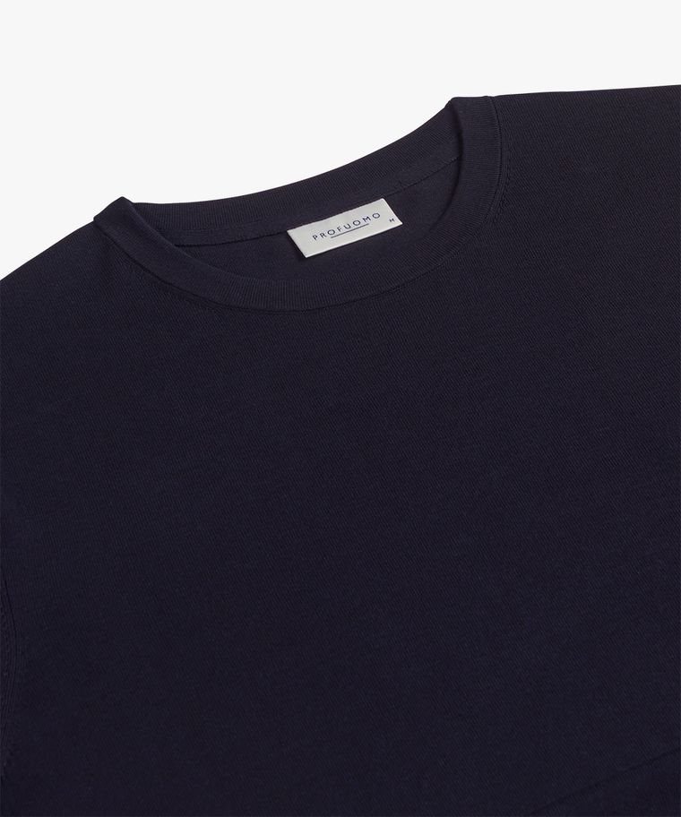 Profuomo Navy Luxury Basic T-shirt