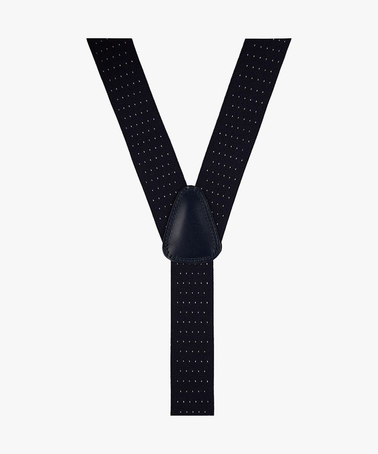 Profuomo Navy Pindot Bretels