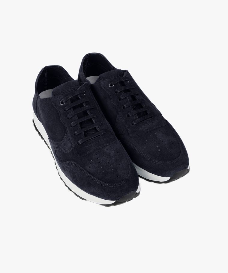 Profuomo Navy Suède Runner