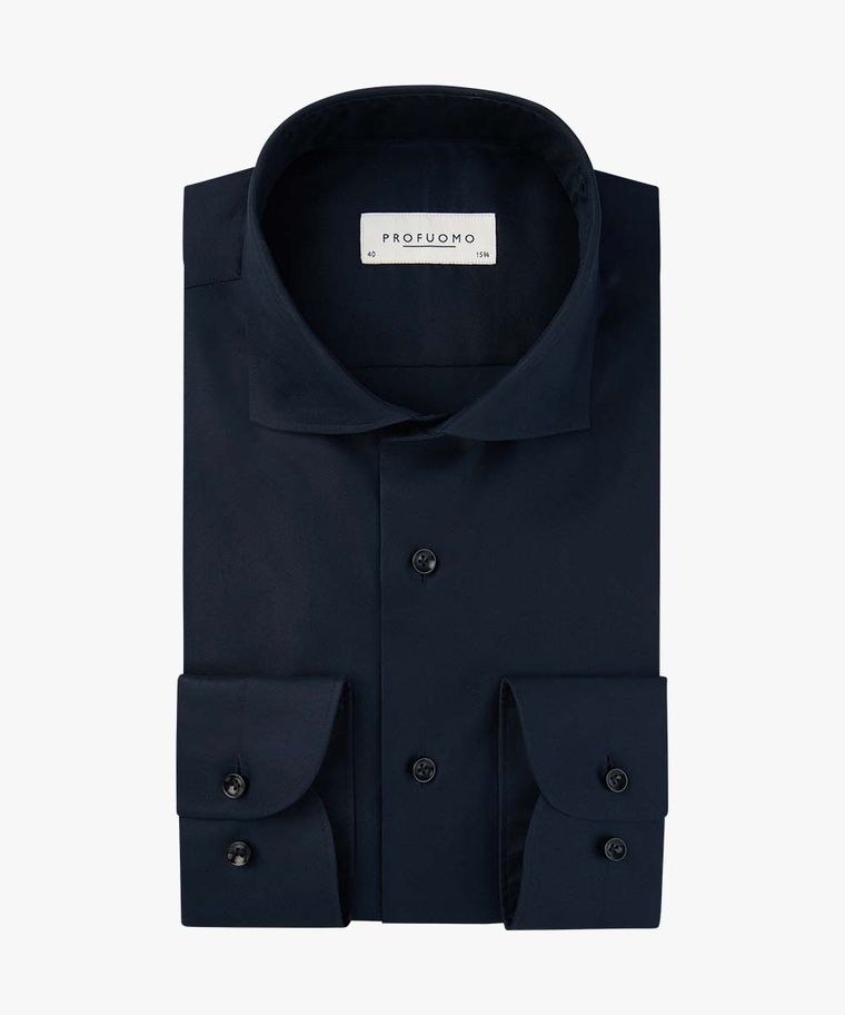 profuomo Navy Supima overhemd