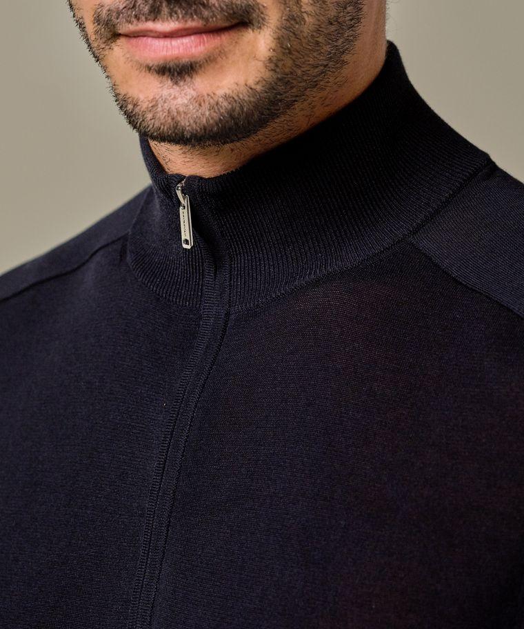 Profuomo Navy Tech Half Zip