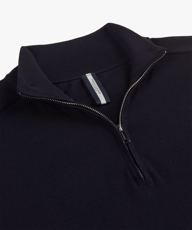 Profuomo Navy Tech Half Zip