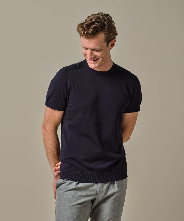 Profuomo Navy Tech T-shirt