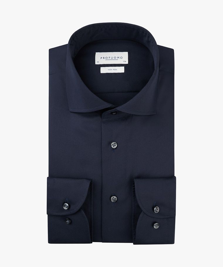 profuomo Navy twill overhemd