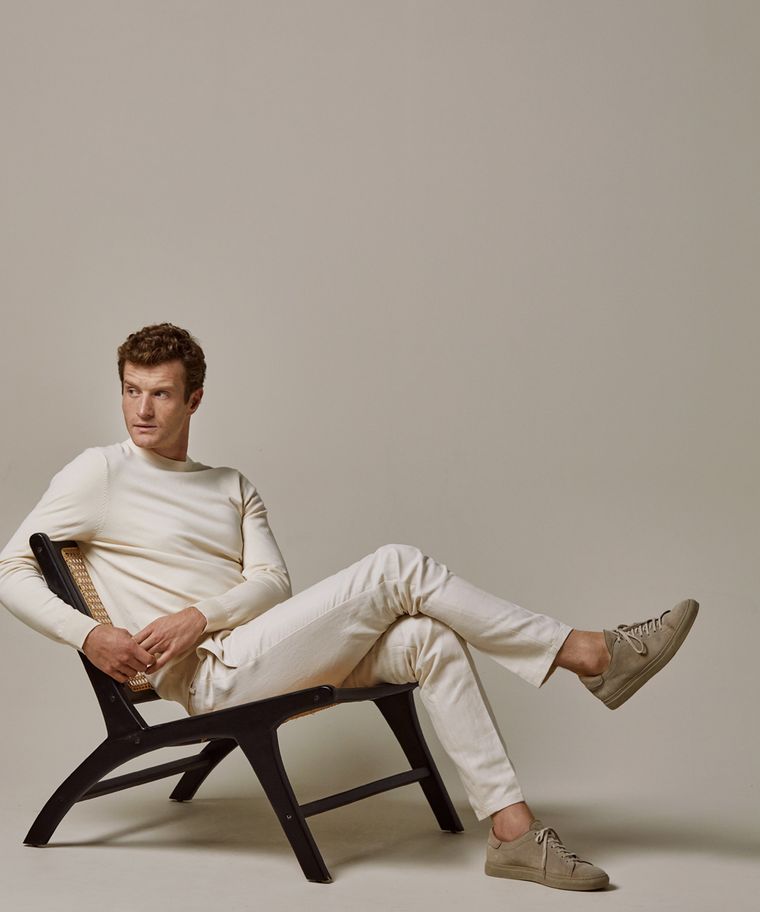 profuomo Off white luxury basic crewneck